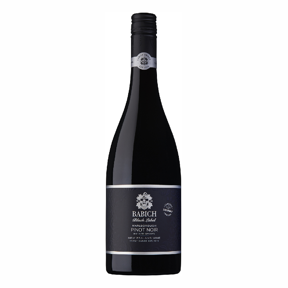 Wino Babich Black Label Pinot Noir 2022 13% czerwone wytrawne 750 ml