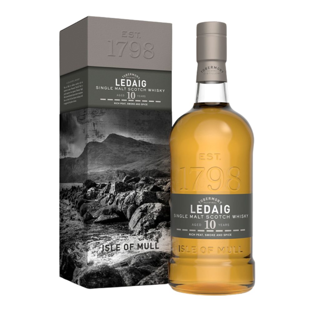 Whisky Ledaig 10YO Island Mull Single Malt 46,3% 700 ml kartonik