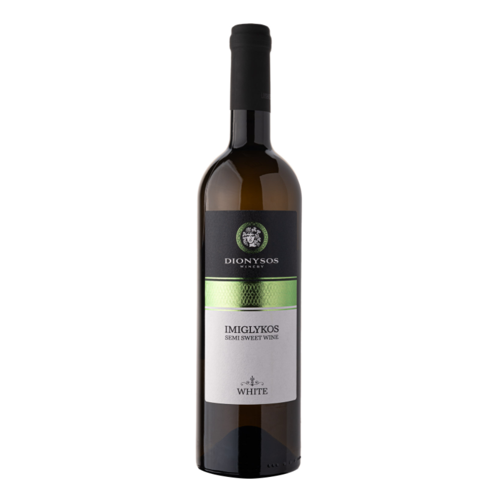 Wino Dionysos Imiglykos White Semi Sweet 11% białe półsłodkie 750 ml