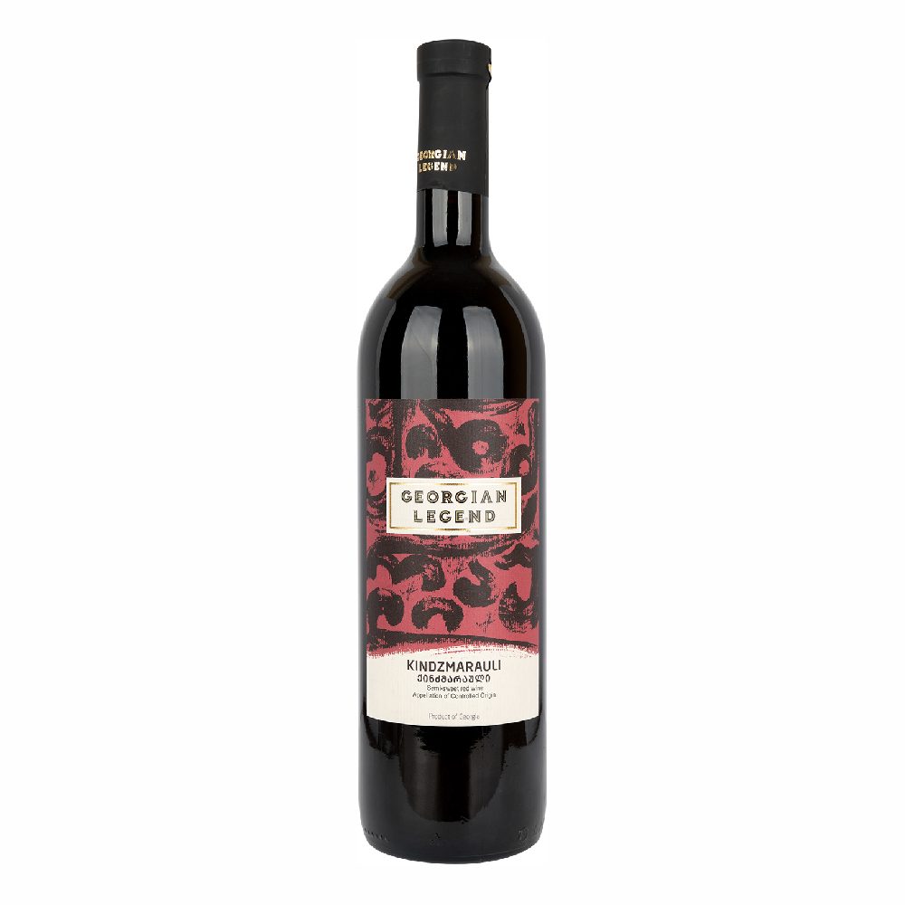 Wino Georgian Legend Kindzmarauli 11,5% czerwone półsłodkie 750 ml