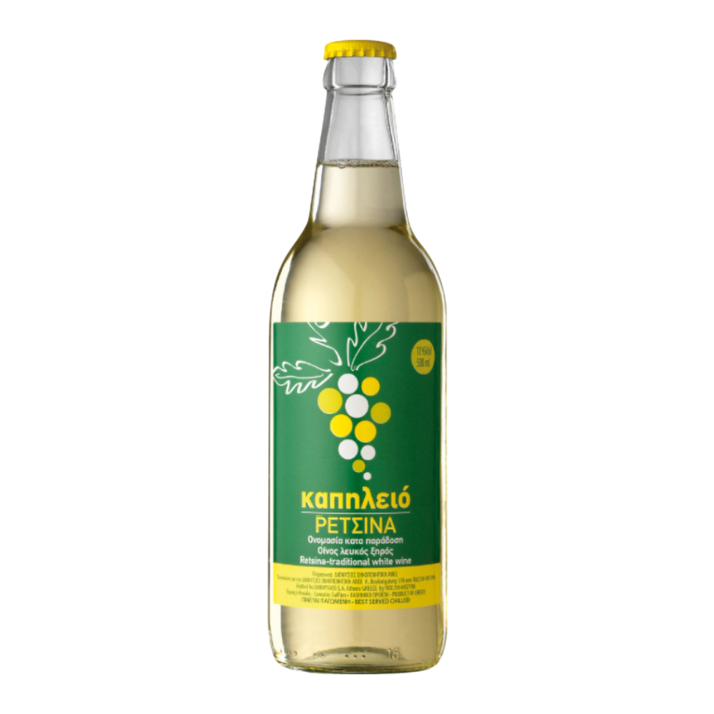 Dionysos Retsina Naming  11,5% białe wytrawne 750 ml