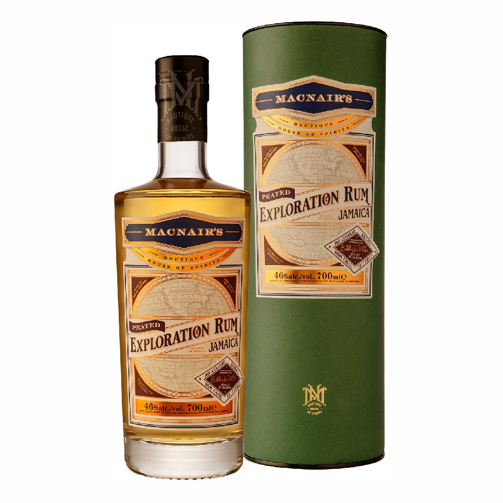 Rum Macnair's Exploration Rum Jamaica Peated 46% 700 ml tuba