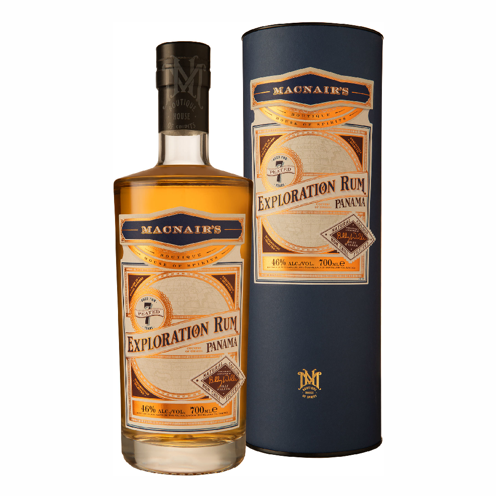 Rum Macnair's Exploration Rum Peated 7 YO 46% 700 ml tuba