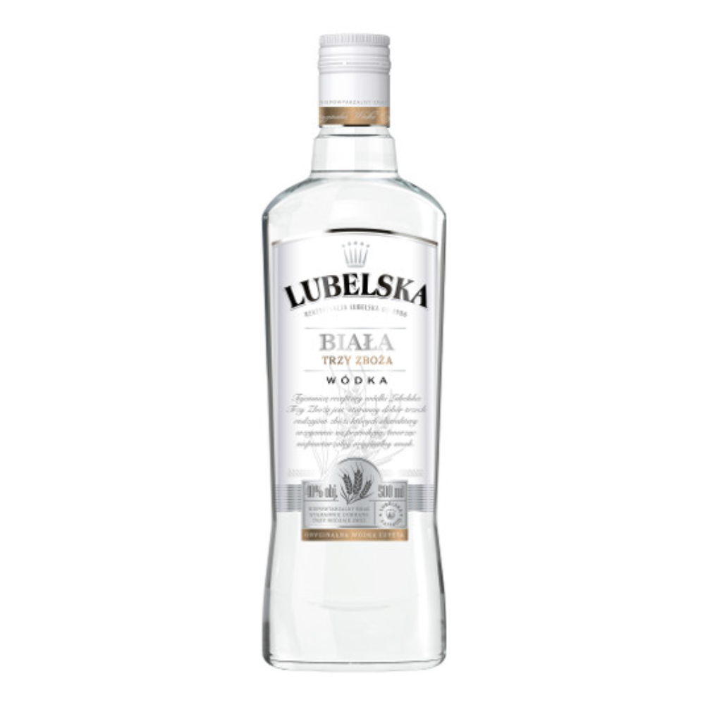 Wódka Lubelska Biała Trzy Zboża 30% 500 ml