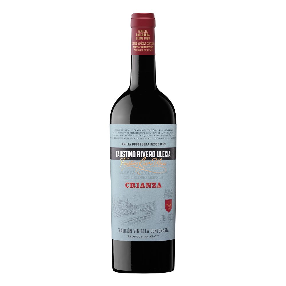 Wino Faustino Rivero Ulecia Crianza Utiel Requena 2019 13% czerwone wytrawne 750 ml