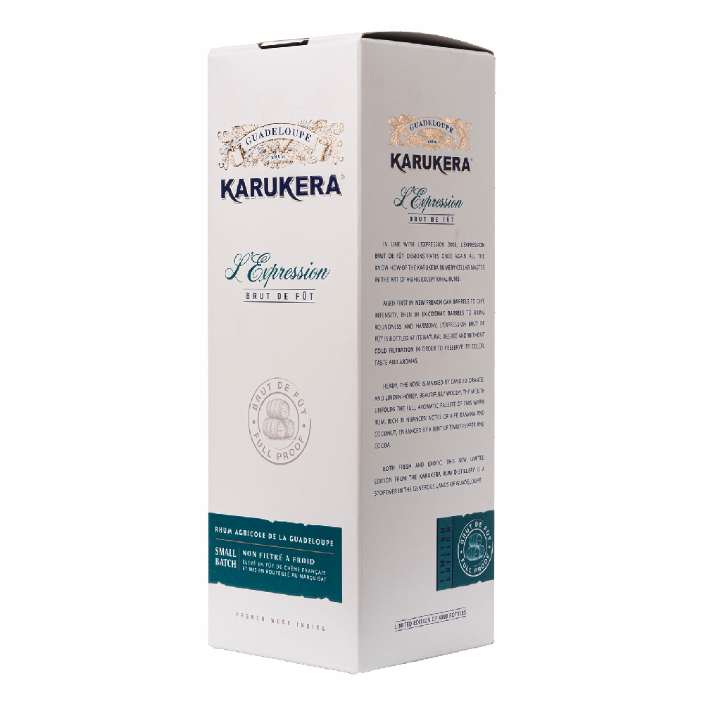 Rum Karukera Rhum L'Expression Brut De Fut 60,2% 700 ml kartonik