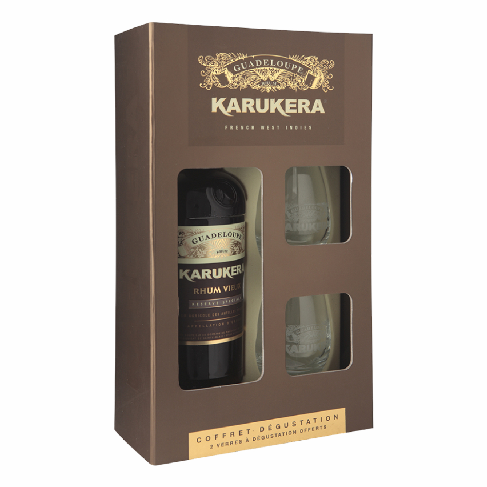 Rum Karukera Rhum Vieux Reserva Speciale 42% 700 ml + 2 szklanki