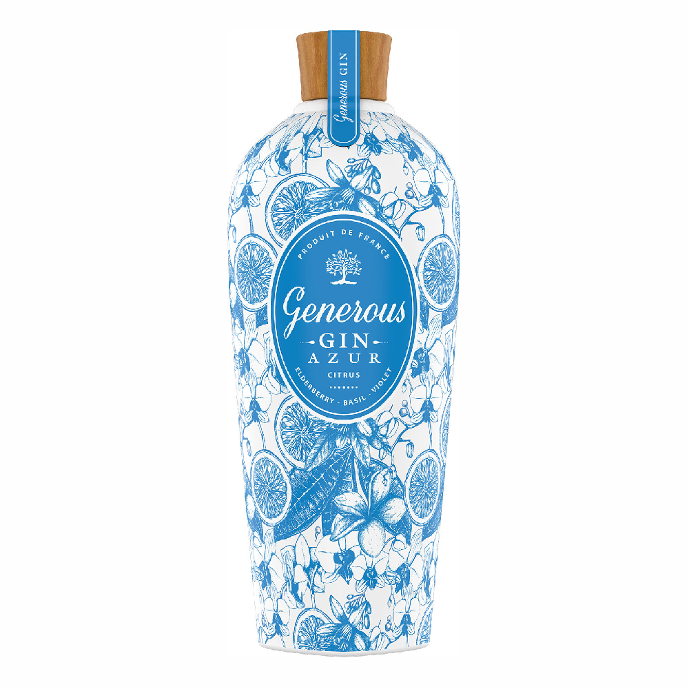 Gin Generous Azur Citrus Blue 40% 700 ml