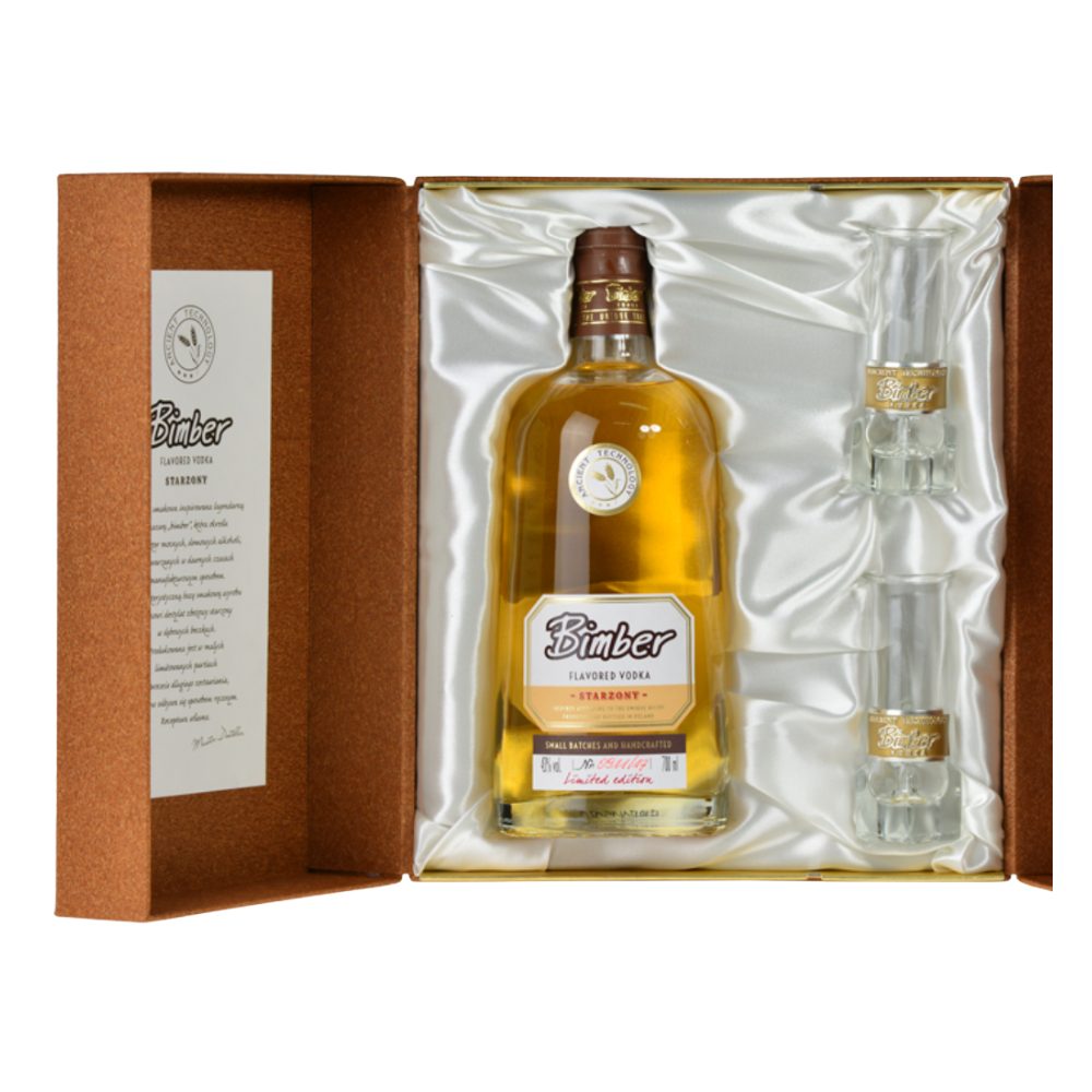 Wódka Bimber Starzony Small Batches Edition 40% 700 ml + 2 kieliszki