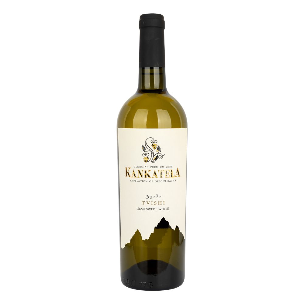 Wino Georgian Kankatela Tvishi 2021 11,5% białe półsłodkie 750 ml