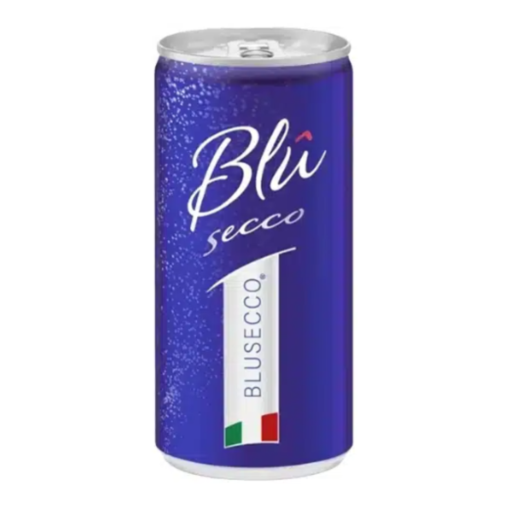Wino Blusecco Vino Frizzante 10,5% białe półwytrawne 200 ml puszka