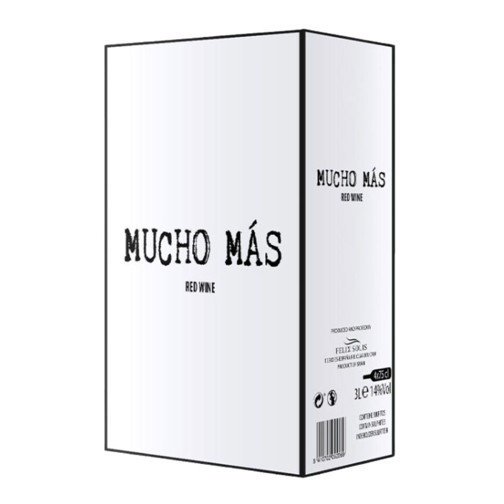 Wino Mucho Mas Tinto 14% czerwone wytrawne 3000 ml