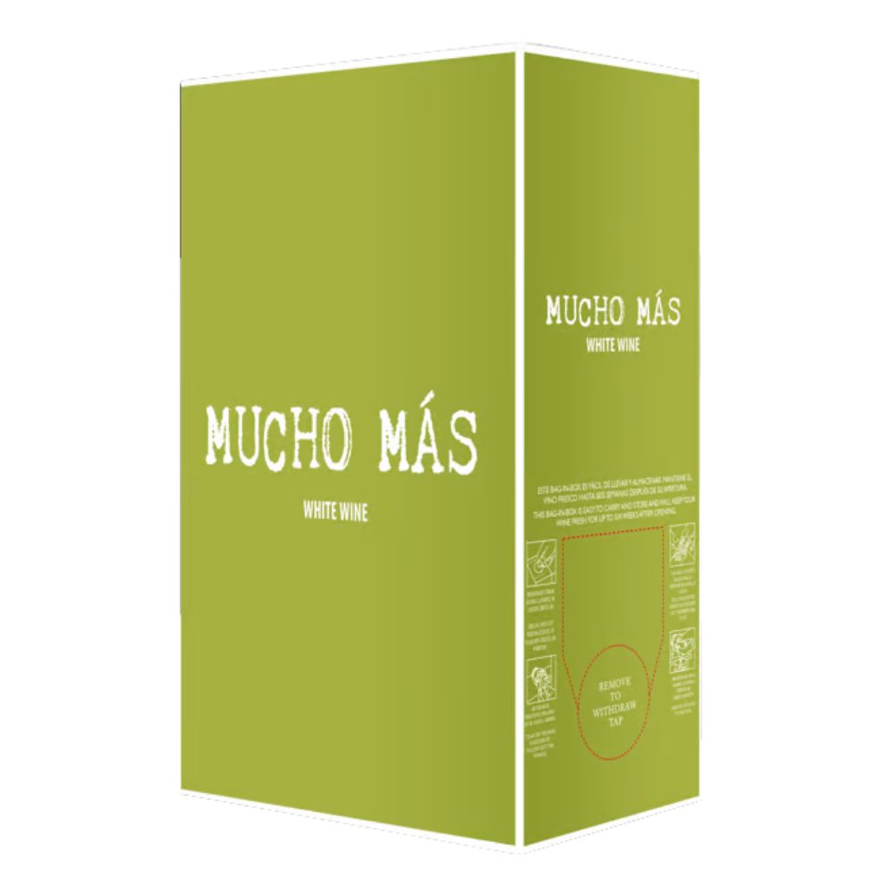 Wino Mucho Mas Blanco 14% białe wytrawne 3000 ml