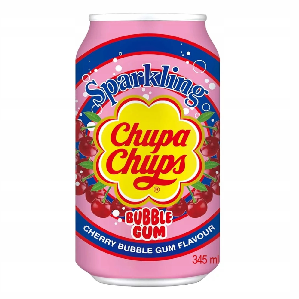 Napój Chupa Chups Cherry Bubble Gum 345 ml