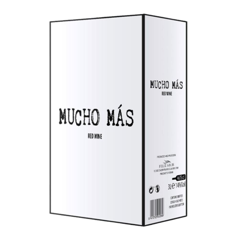 Wino Mucho Mas 14% czerwone wytrawne 3000 ml