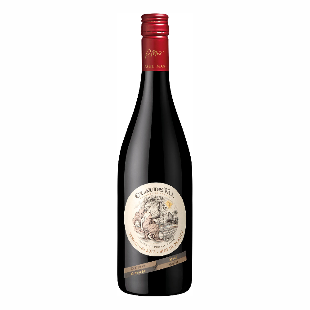 Wino Claude Val Rouge 13,5% czerwone wytrawne 375 ml