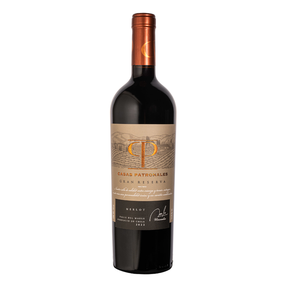 Wino Casas Patronales Gran Reserva Merlot 2022 14% czerwone wytrawne 750 ml