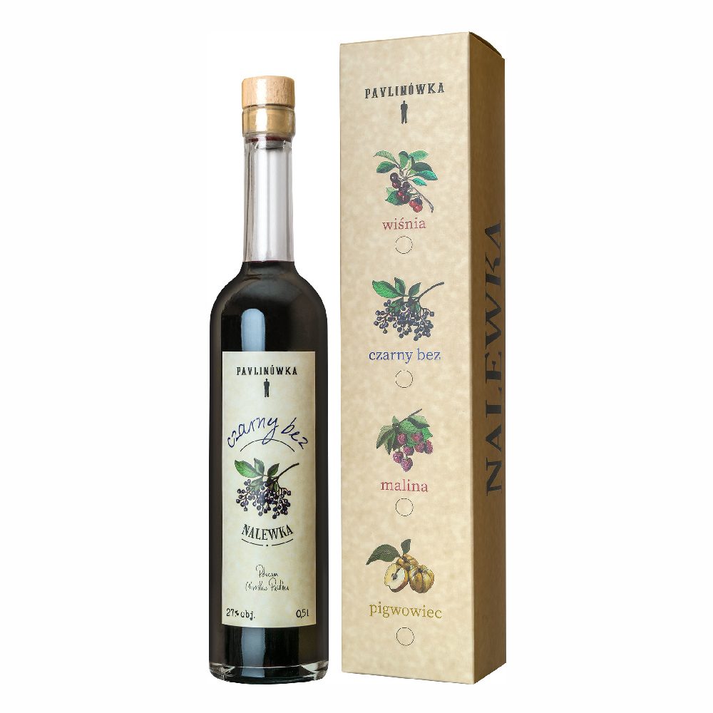 Nalewka Pavlinówka Czarny bez 27% 500 ml kartonik