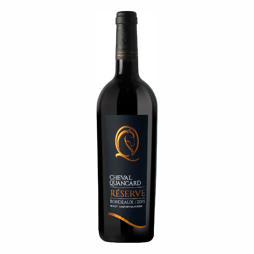 Wino Cheval Quncard Bordeaux Reserve Merlot Cabernet 2020 13% czerwone wytrawne 750 ml