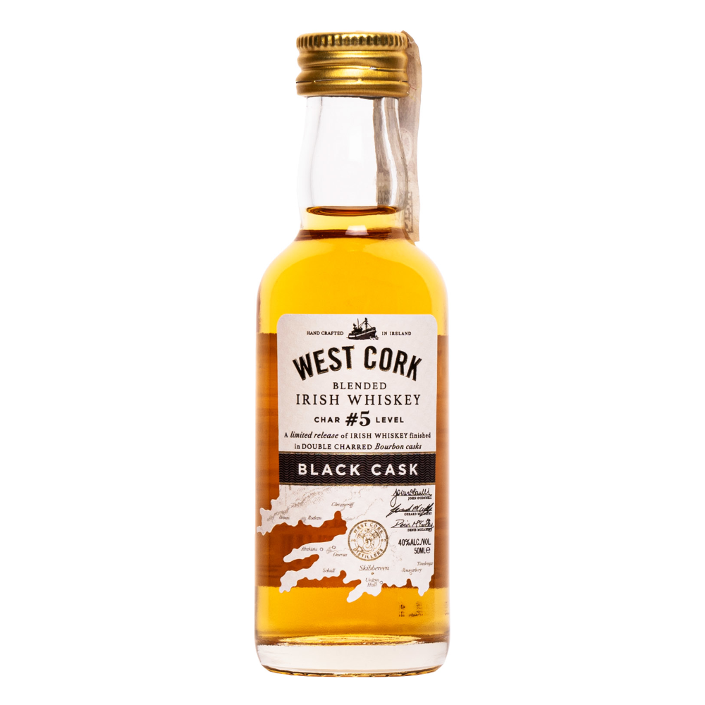 Whisky West Cork Black Cask 40% 50 ml