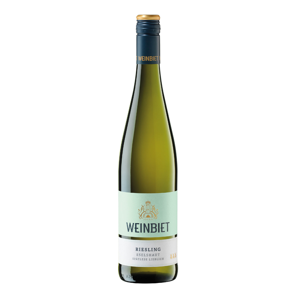 Wino Weinbiet Mussbacher Riesling Spatlese 2023 9,5% białe słodkie 750 ml