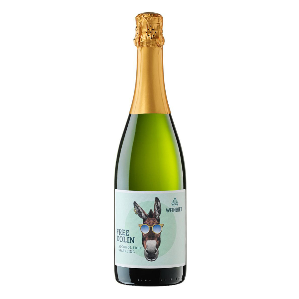 Wino Weinbiet Free Dolin Sparkling 0% białe wytrawne 750 ml