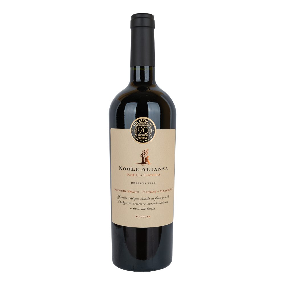 Wino Traversa Noble Alianza Reserva Tannat Marselan Cabernet Franc 2021 13,5% czerwone wytrawne 750 ml