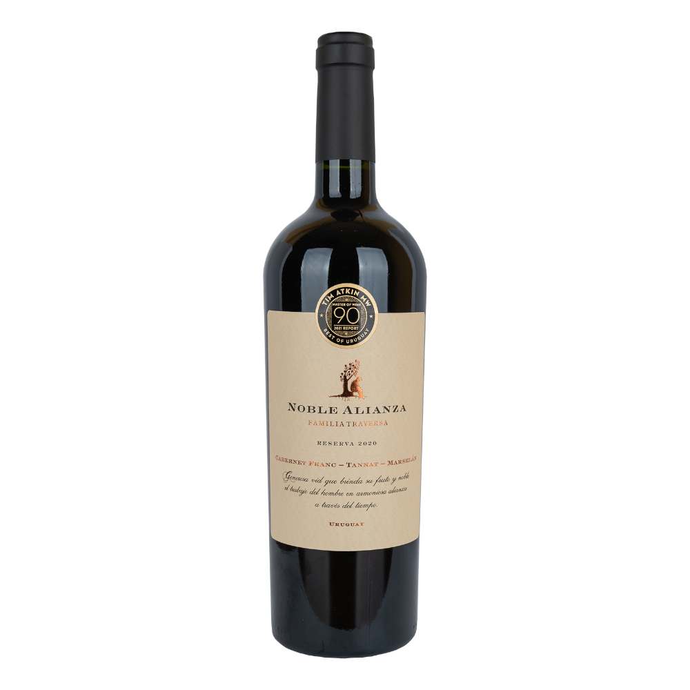 Wino Traversa Noble Alianza Reserva Tannat Marselan Cabernet Franc 2021 13,5% czerwone wytrawne 750 ml