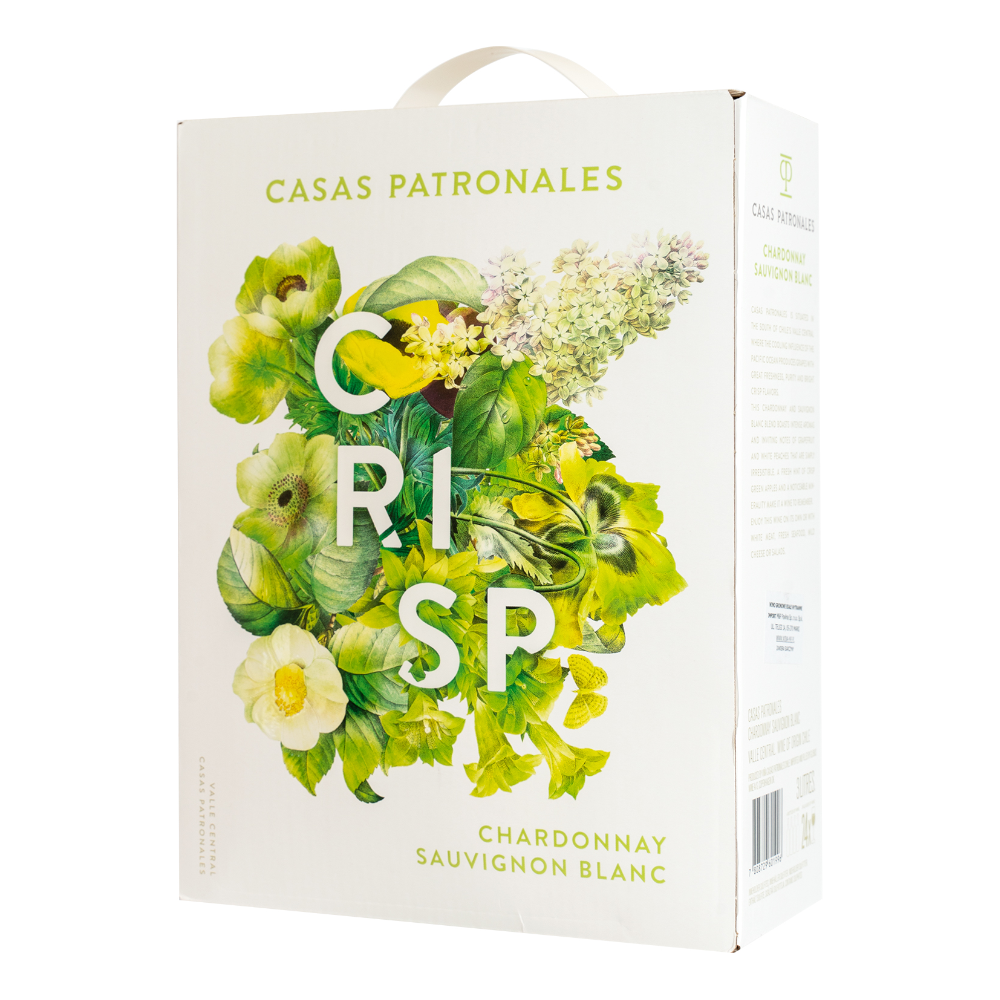 Wino Casas Patronales BIB Chardonnay/Sauvignon 2023 13% białe wytrawne 750 ml