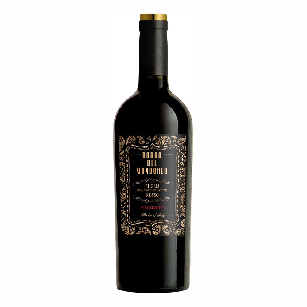 Wino Borgo del Mandorlo Puglia Appassimento 2023 14,5% czerwone wytrawne 750 ml