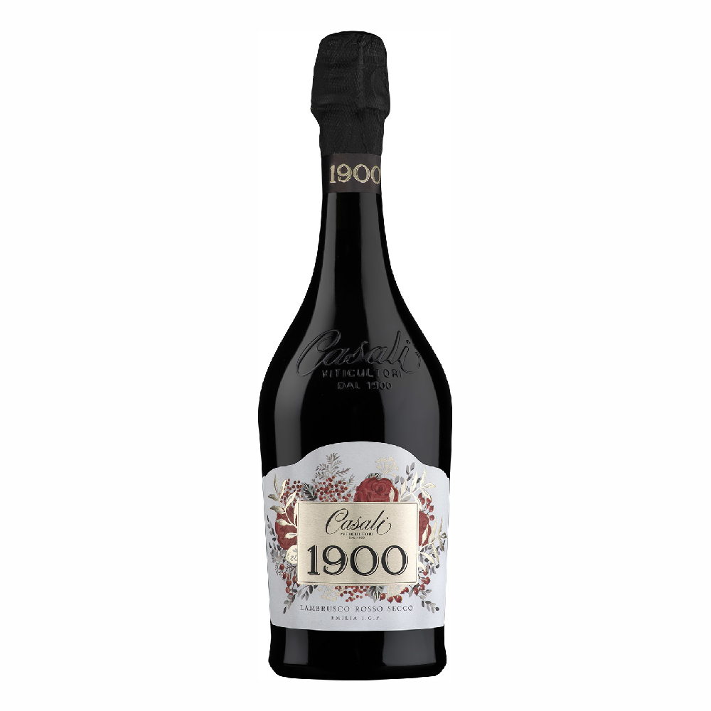 Wino Casali 1900 Lambrusco Rosso Secco 11% czerwone wytrawne 750 ml