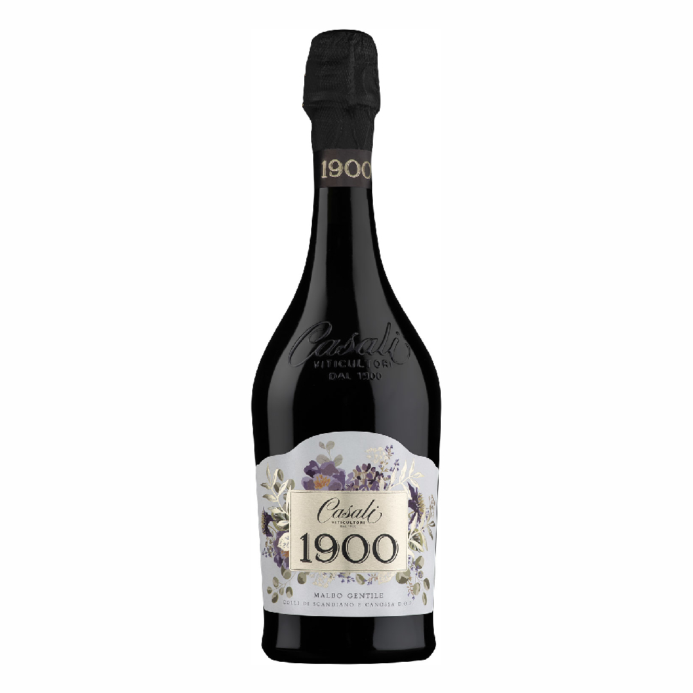 Wino musujące Casali 1900 Malbo Gentile 6% czerwone słodkie 750 ml