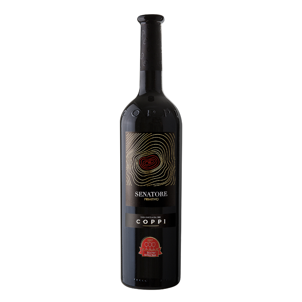 Wino Coppi Senatore Primitivo 2017 15% czerwone 750 ml