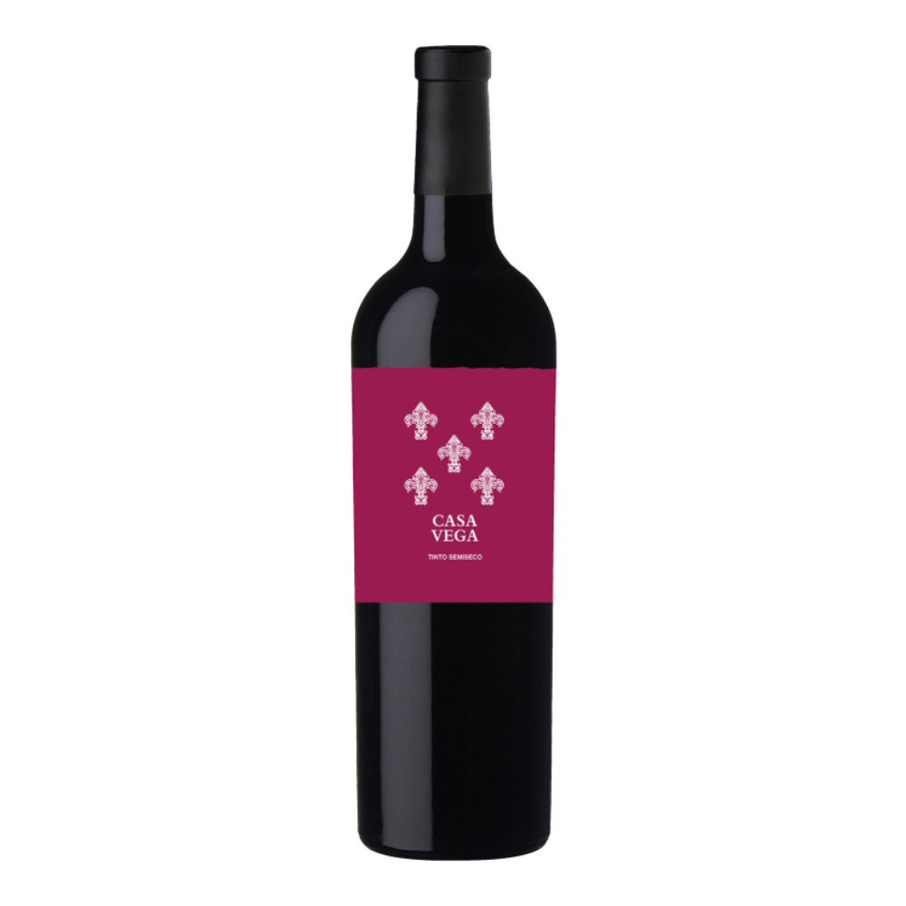 Wino Casa Vega Tinto Semi Secco 13% czerwone półwytrawne 750 ml