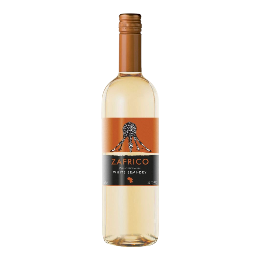 Wino Zafrico White Semi-Dry 12% białe półwytrawne 750 ml