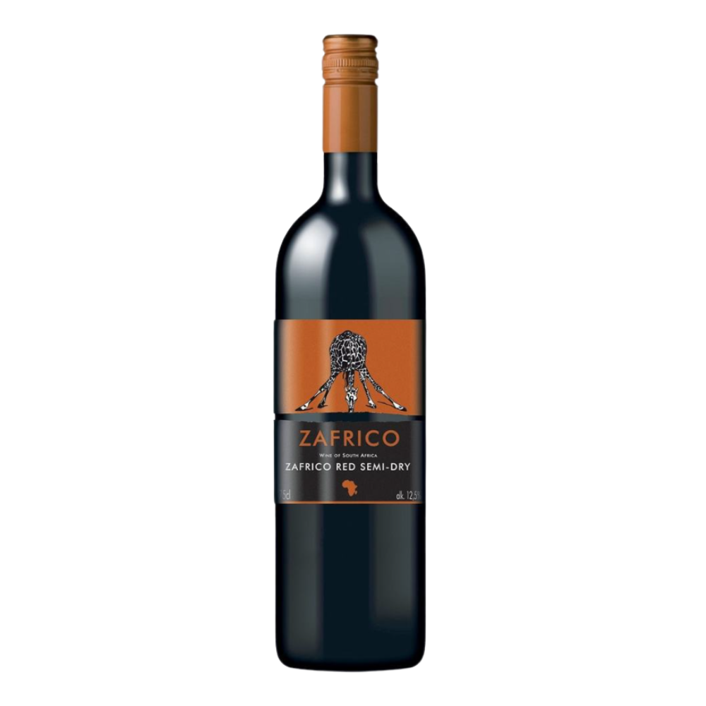 Wino Zafrico Red Semi-Dry 12,5% czerwone półwytrawne 750 ml