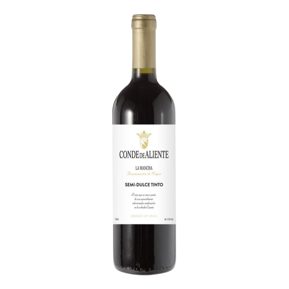 Wino Conde de Aliente Semi Dulce Tinto 12,5% czerwone półsłodkie 750 ml