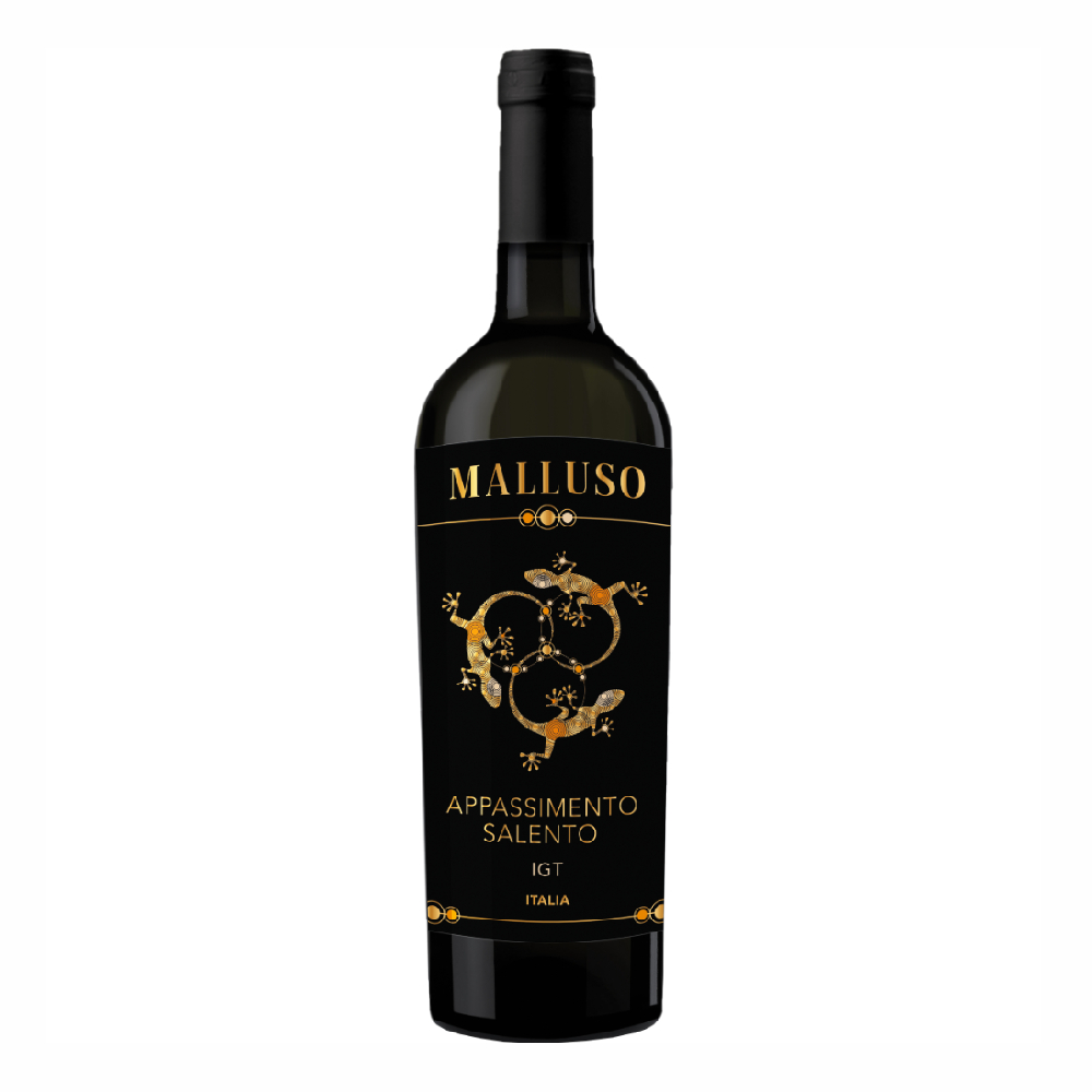 Wino Malluso Rosso Puglia Appassimento 2021 14% czerwone wytrawne 750 ml