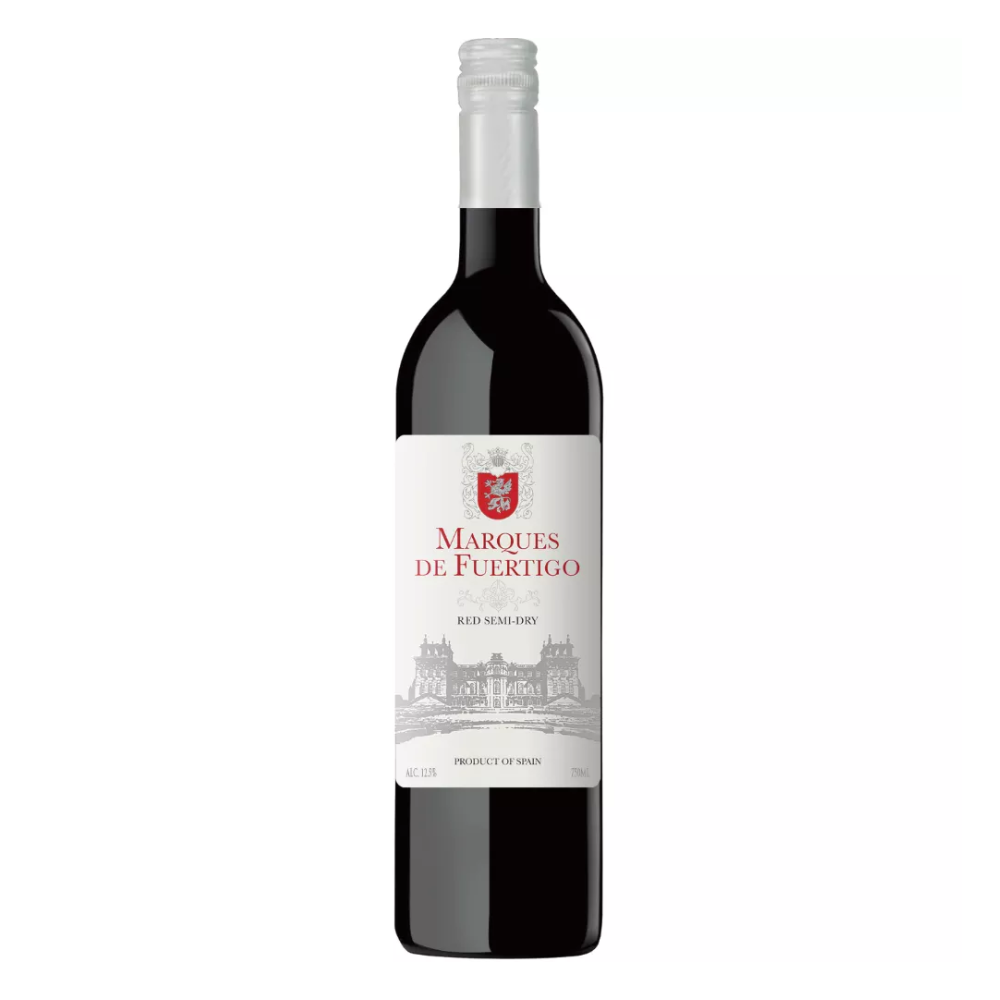 Wino Marques De Fuertigo Red Semi Dry 12,5% czerwone półwytrawne 750 ml