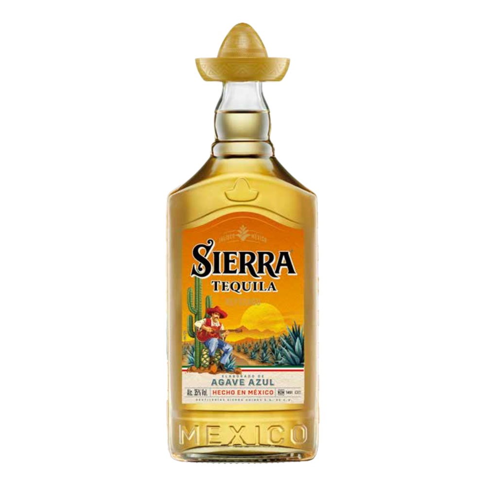Tequila Sierra Reposado + Shot Glass 38% 700 ml