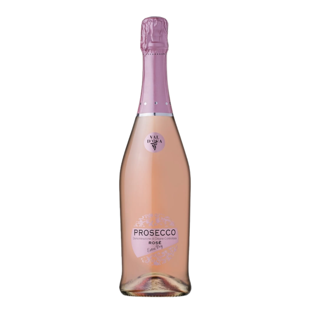 Wino musujące Val d'Oca Wino Rosé Millesimato Extra Dry Prosecco 11,5% różowe pólwytrawne 750 ml