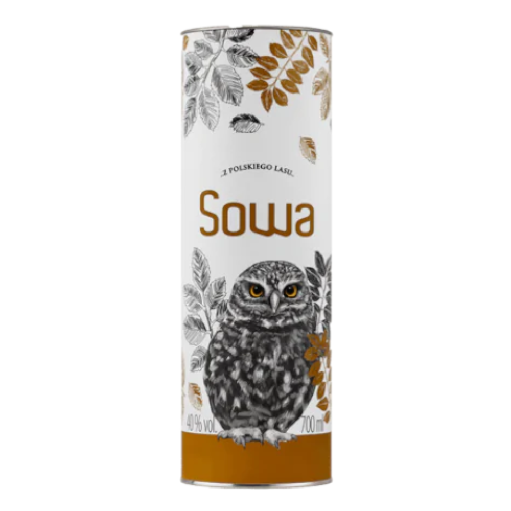 Wódka Dębowa Polska Golden Sowa 40% 700 ml Tuba
