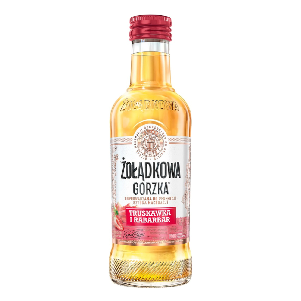 Wódka Żołądkowa Gorzka Truskawka Rabarbar 25% 200 ml
