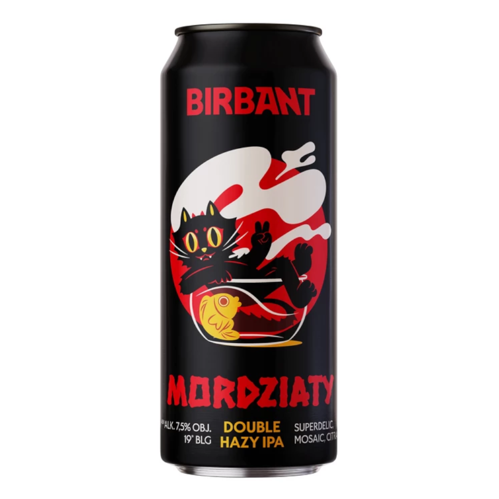 Piwo Birbant Mordziaty Double Hazy IPA 8% 500 ml