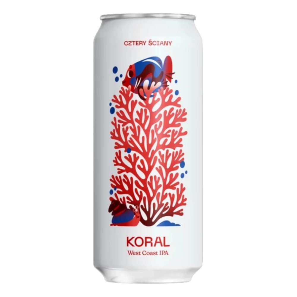 Piwo Cztery Ściany Koral West Coast Ipa 6,9% 500 ml puszka