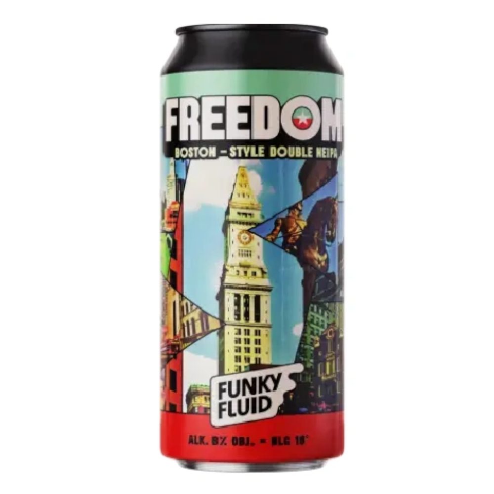 Piwo Funky Fluid Freedom - Boston Style Double NEIPA 8% 500 ml puszka