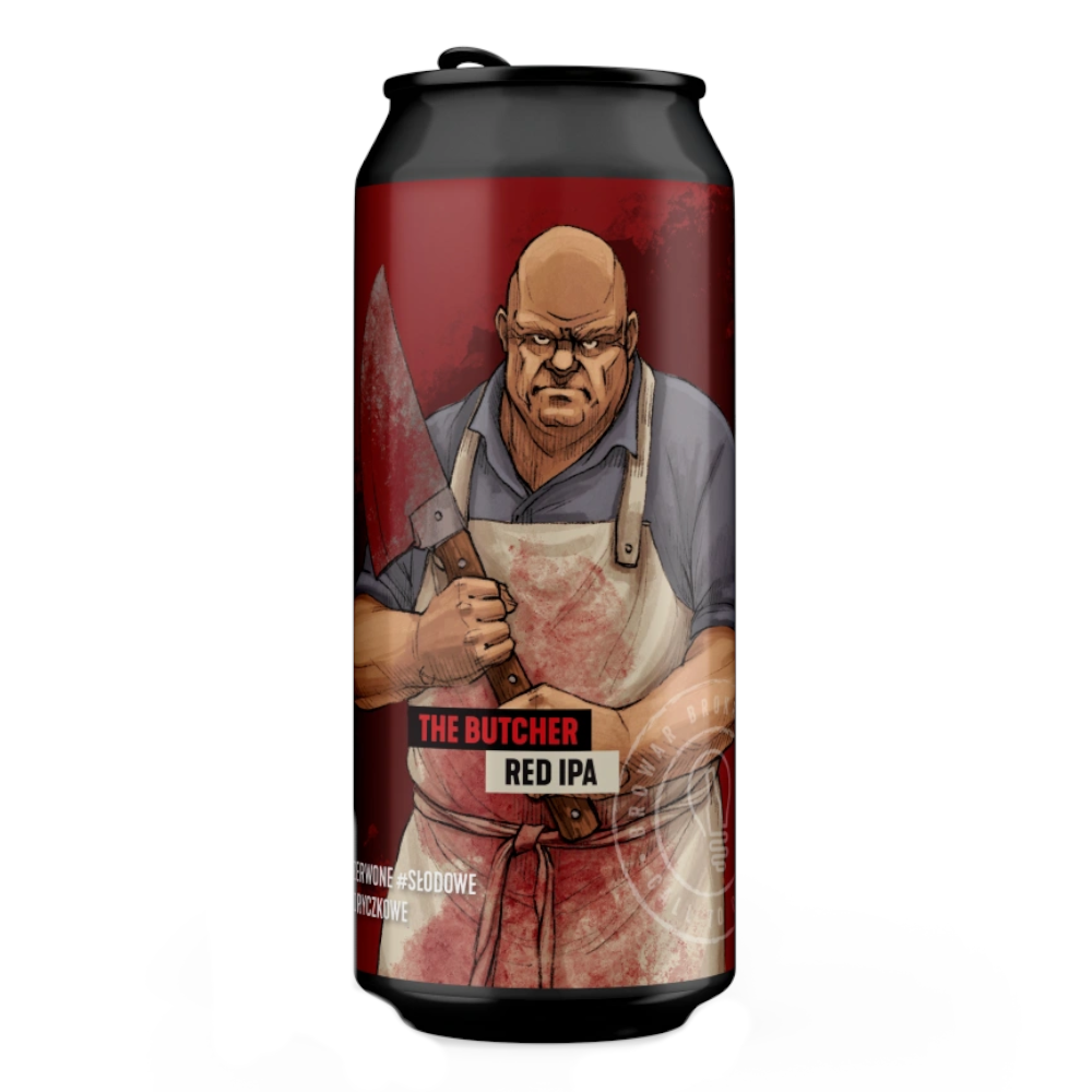 Piwo Brokreacja The Butcher Red West Coast Ipa 7,3% 500 ml Puszka