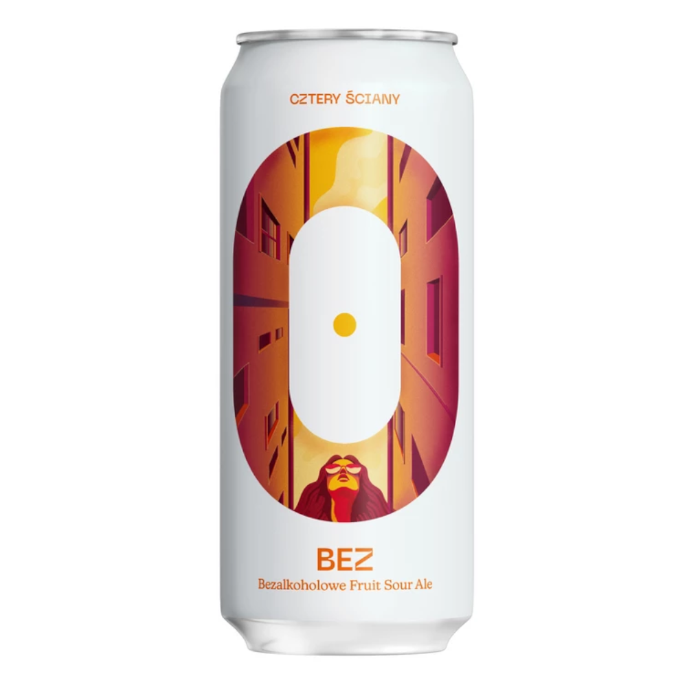 Piwo Cztery Ściany: BEZ Fruit Sour 0% 500 ml puszka