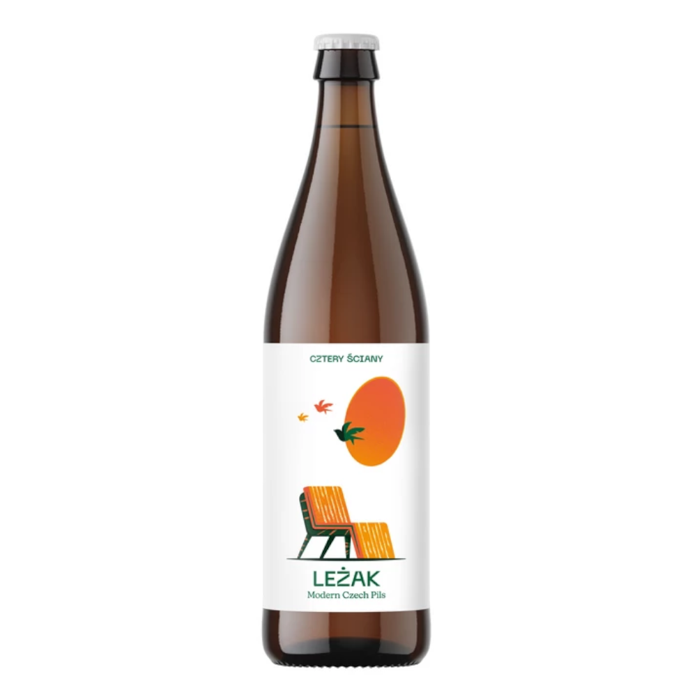 Piwo Cztery Ściany Leżak 5% 500 ml