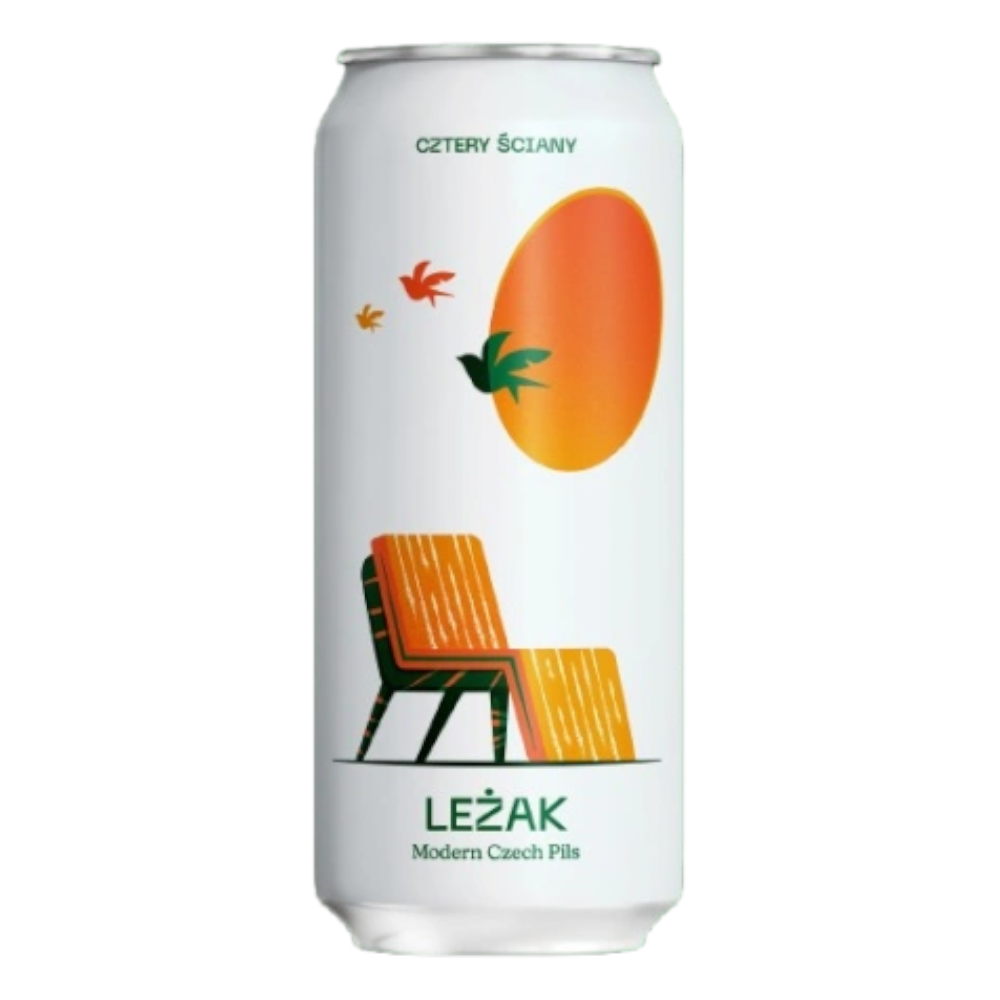 Piwo Cztery Ściany Leżak 5% 500 ml puszka